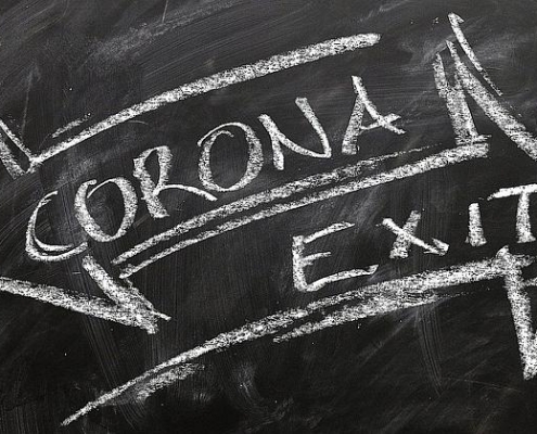 Corona Exit Logo