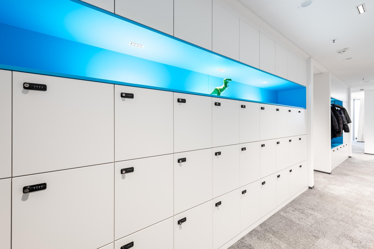 SDA Locker-Wand für Mitarbeiter