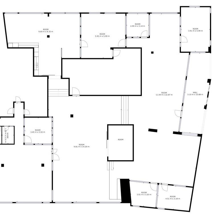 Grundriss - erstellt aus 3D-Kamera Aufnahmen