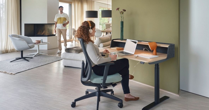 Sedus se-desk home elektronisch höhenverstellbarer Schreibtisch für das Homeoffice